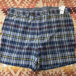 Brooks Brothers Bermuda Short Blue Multi Plaid NWT